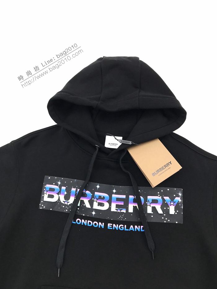 Burberry男裝 巴寶莉新款標誌性星辰元素衛衣 Burberry黑色連帽衛衣 男女同款  ydi3223